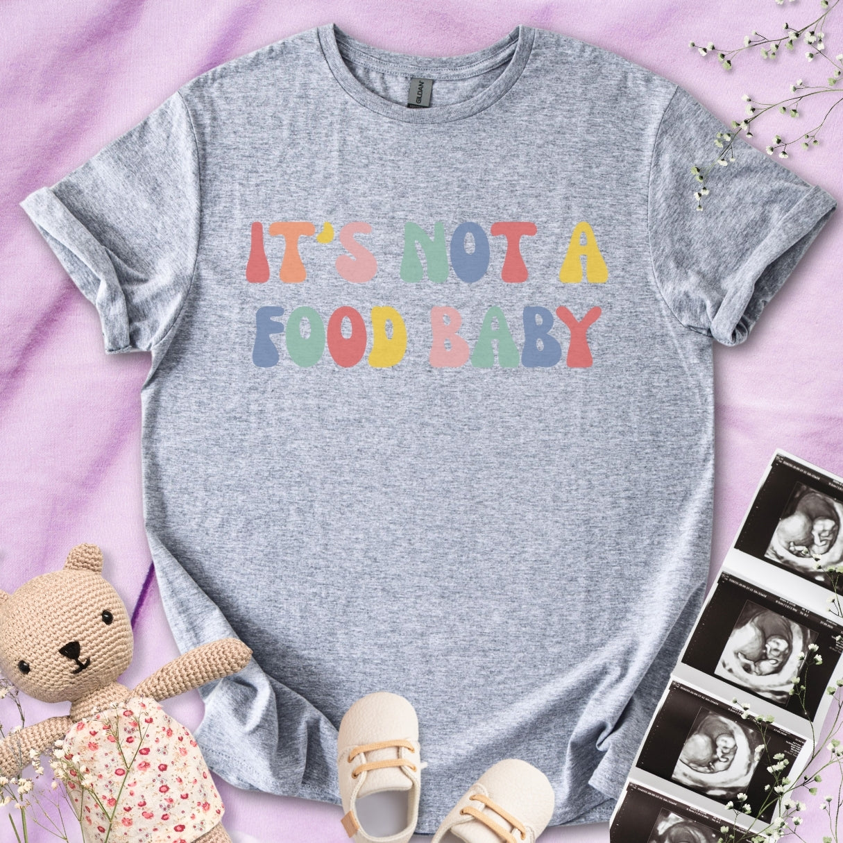 Colorful It's Not A Food Baby Tee